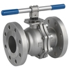 Ball valve Type: 7297 Stainless steel/TFM 1600/FPM (FKM) Full bore Fire safe T-wrench Class 300 Flange 4" (100)
